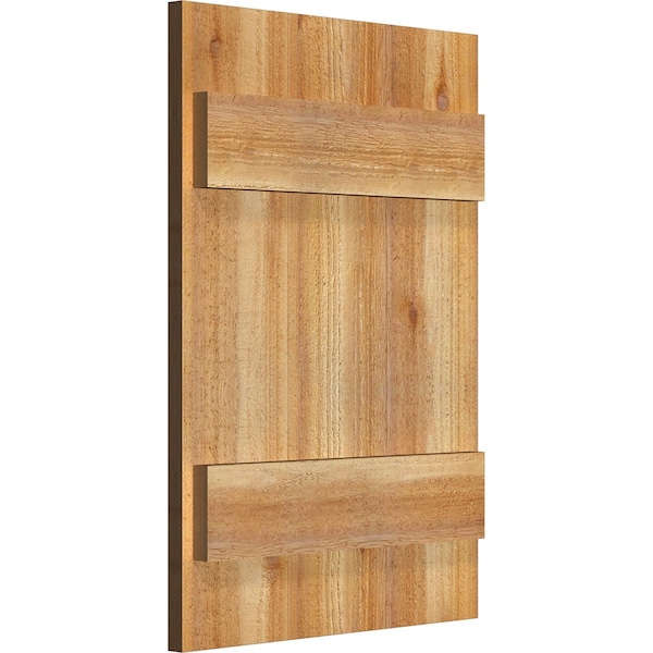 Joined Board-n-Batten Shutters, Rough Sawn Western Red Cedar, 16 1/8W X 23H